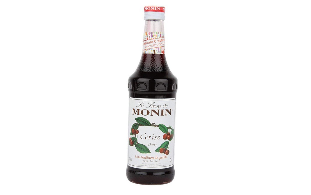 Monin Cerise Cherry Syrup    Glass Bottle  700 millilitre